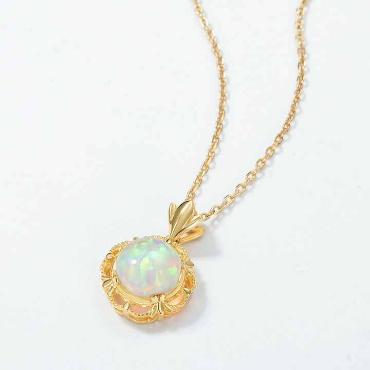 Opal Necklace Opal Jewelry Selenichast