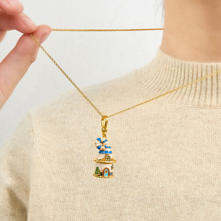 Magic Mouse House Locket Necklace Gift