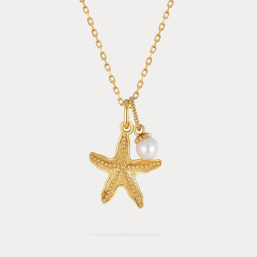 Dainty Gold Starfish Pendent Necklace