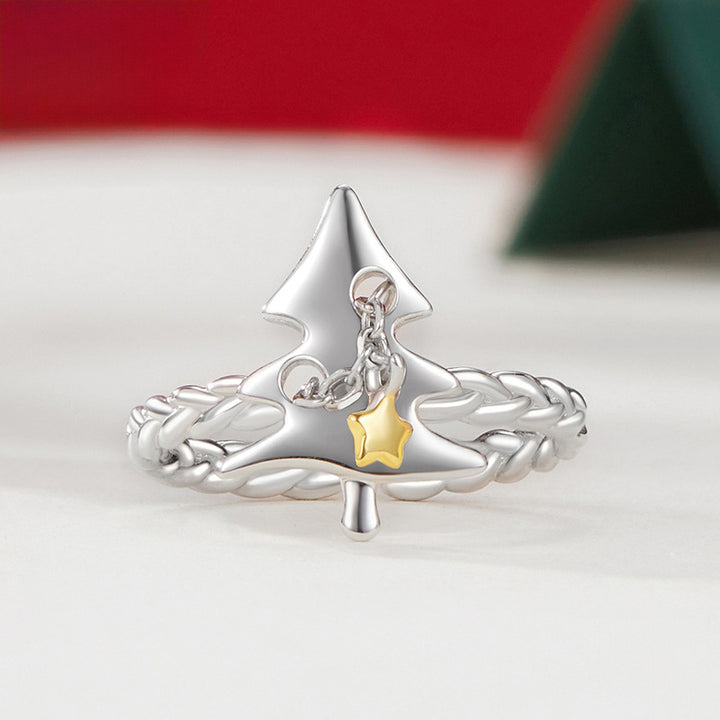 Christmas Tree Star Ring