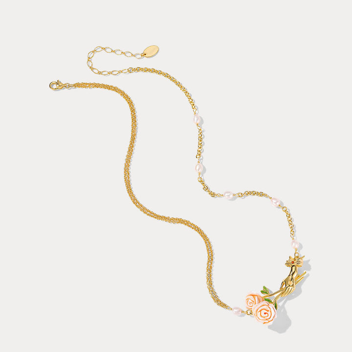 Champagne Rose Necklace