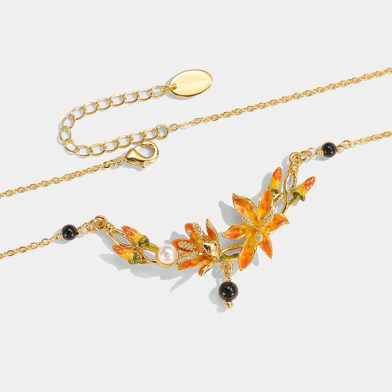 Leopard Flower Necklace