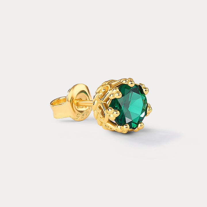 Emerald Stud Earrings