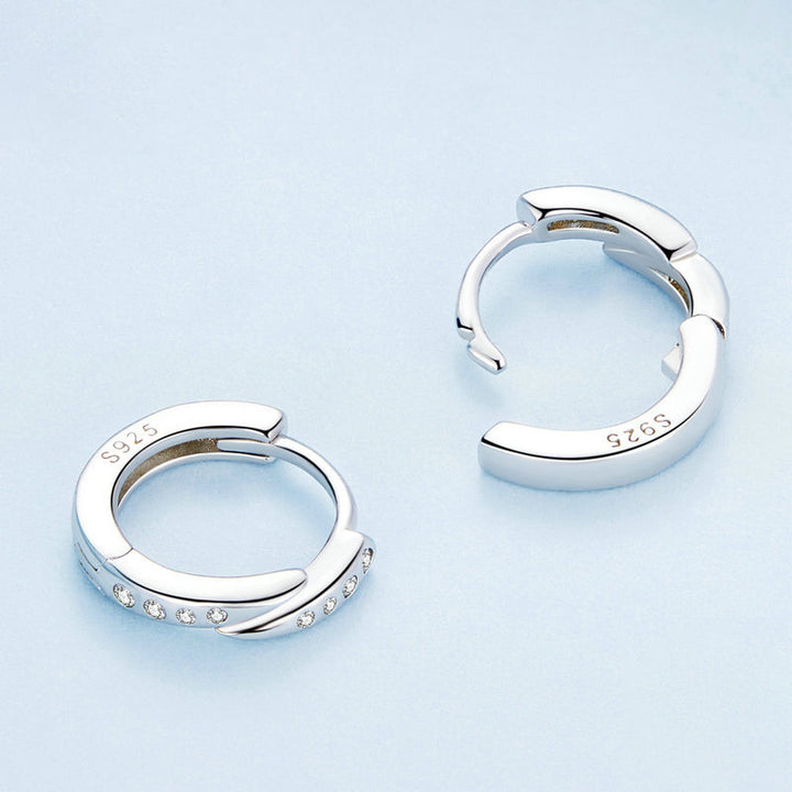 Silver Punk Spike Earrings