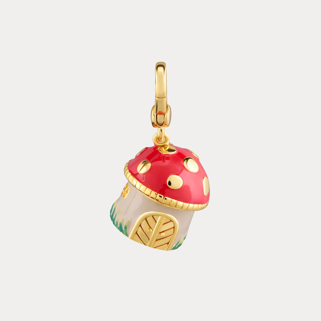 Selenichast Squirrel Mushroom Locket Necklace
