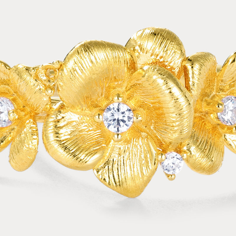 Silver Jasmine Ring Gift For Her