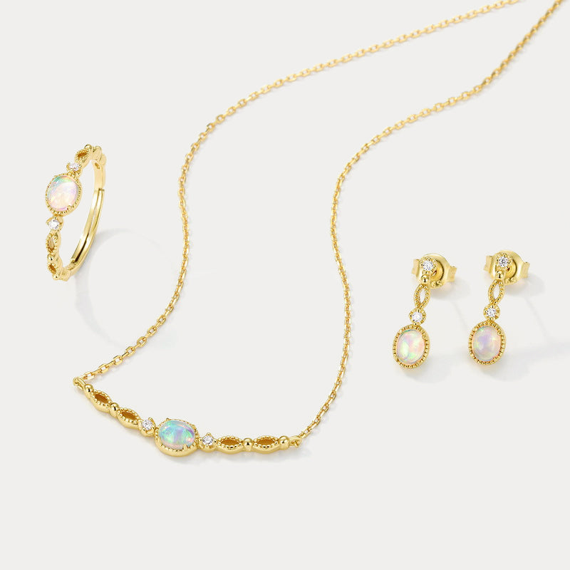 Vintage Opal Earrings Gift For Her