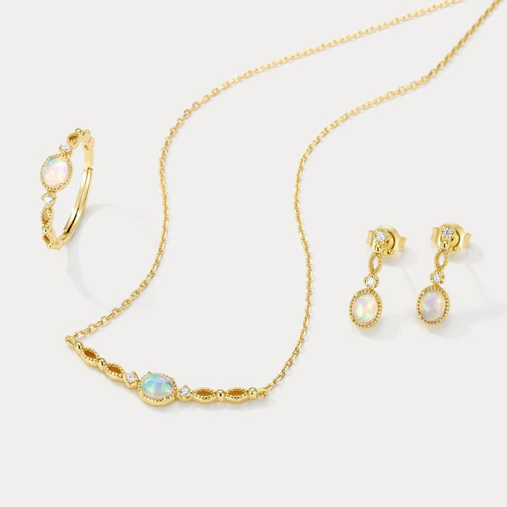 Vintage Opal Earrings Gift For Her