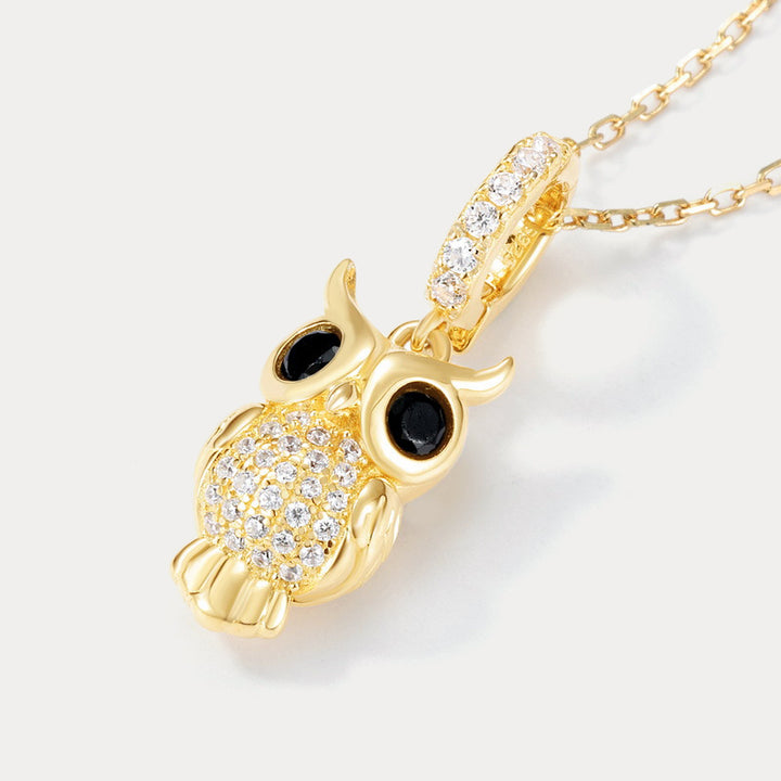 Silver Owl Necklace Gift For Her