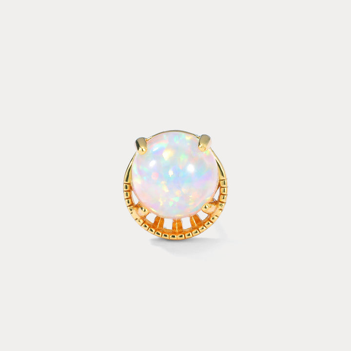Opal Round Studs Stylish Earrings