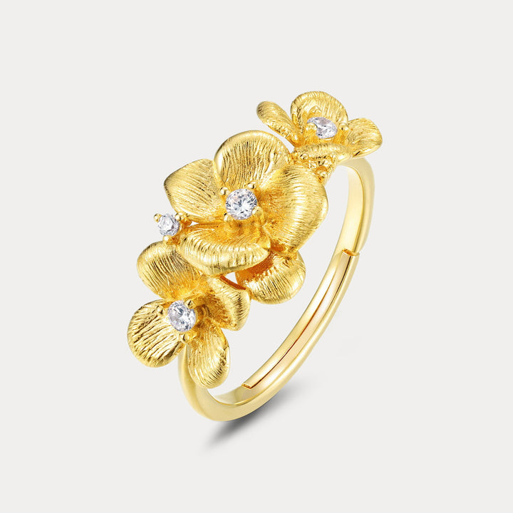 Selenichast Silver Jasmine Ring