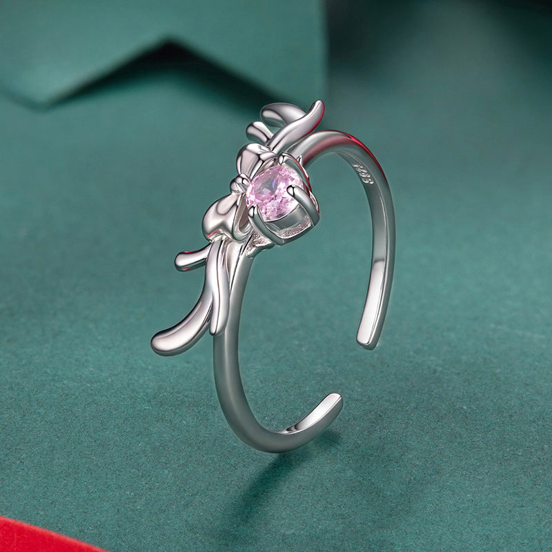 Silver Antler Ring