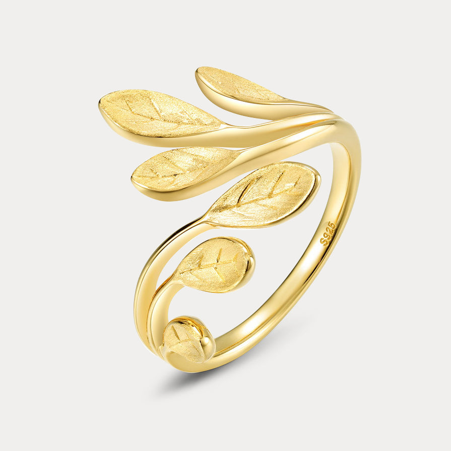 Selenichast Silver Leaf Ring