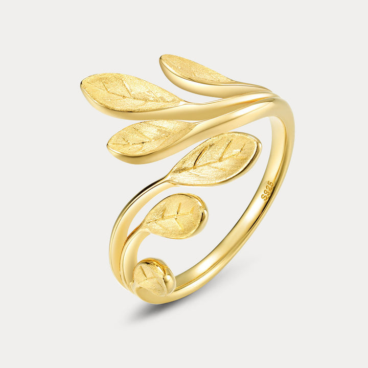 Selenichast Silver Leaf Ring
