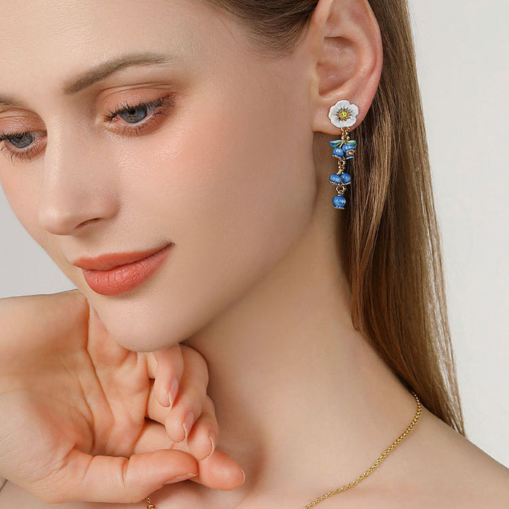 Dangle Flower Earrings