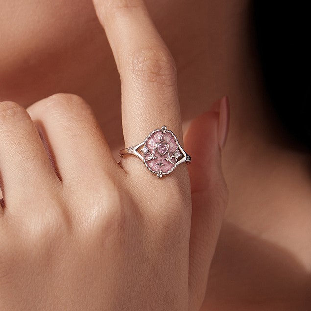 The Lovers Tarot Card Ring