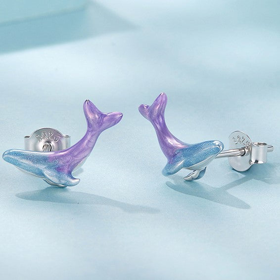 Selenichast Whale Earrings 