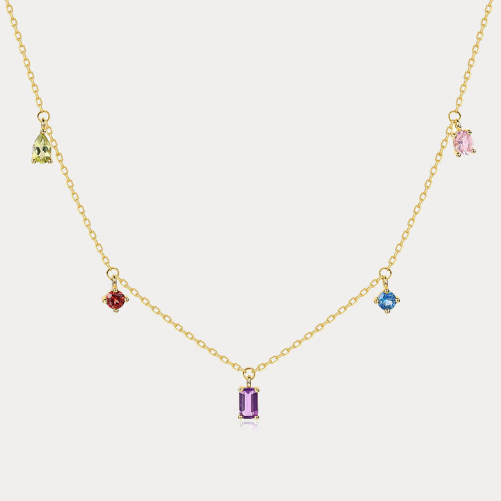 Selenichast Amethyst Charms Necklace