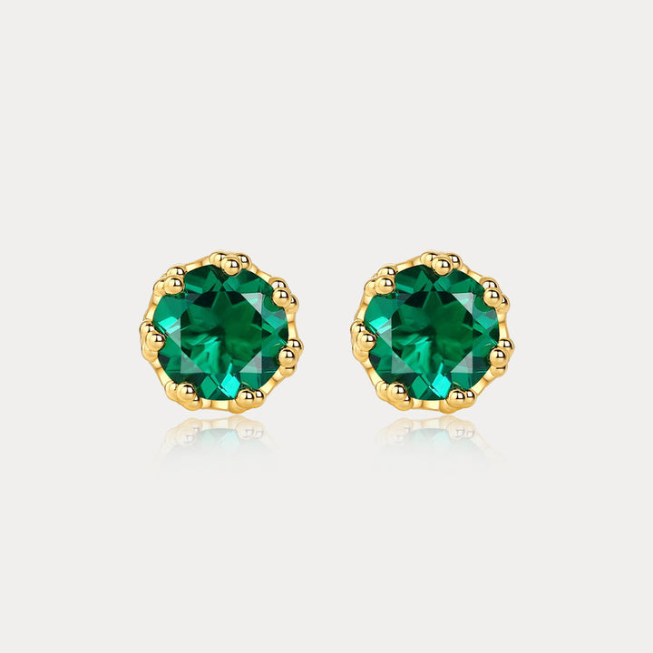 Selenichast Emerald Stud Earrings