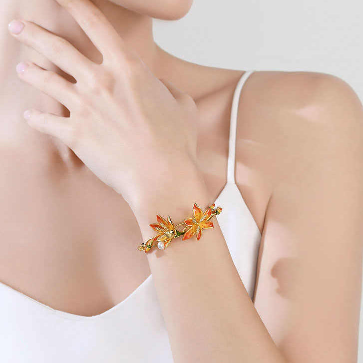 Leopard Flower Bracelet