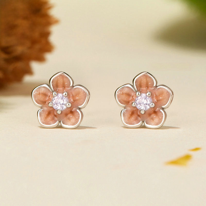 Sakura Stud Earrings Gift 