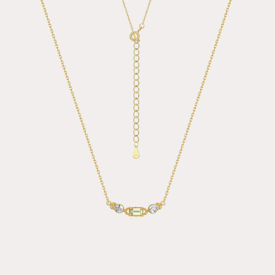 Peridot Pendant Necklace Gift for Her