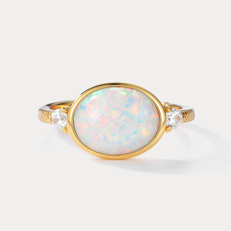 Opal Vintage Adjustable Ring