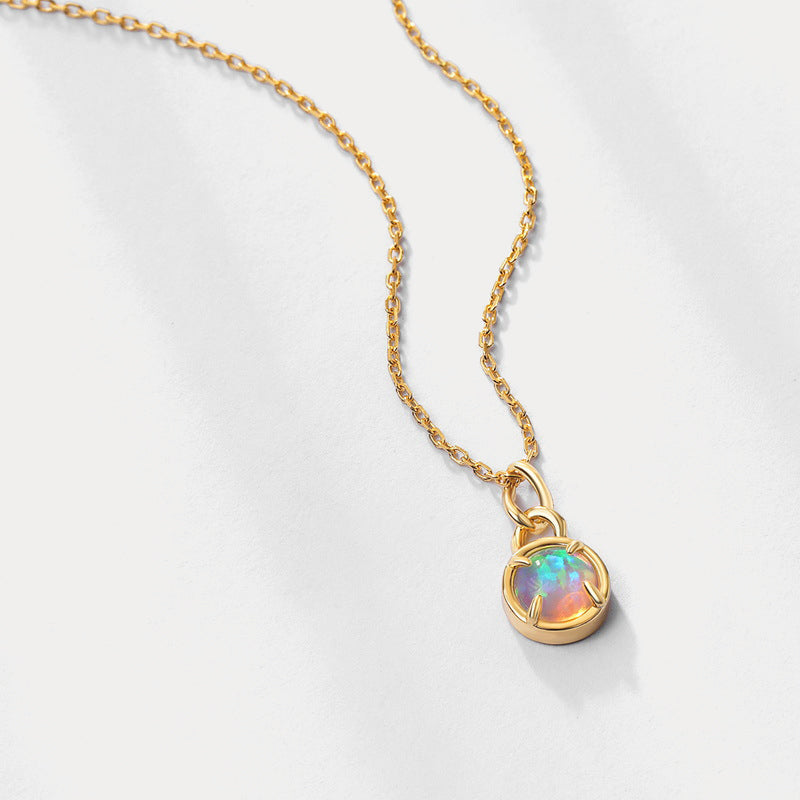 Opal Pendant Necklace