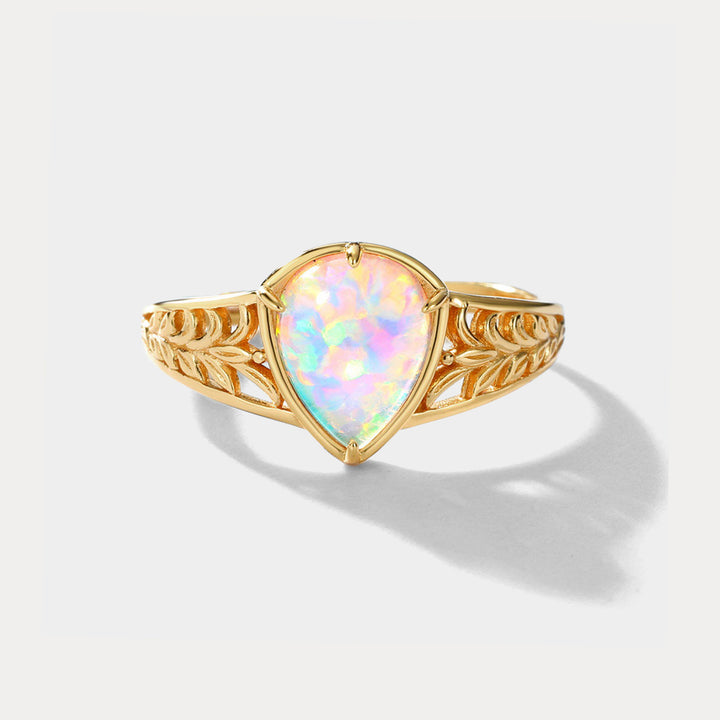 Selenichast Pear Opal Ring