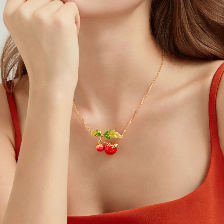 Selenichast Tomato & Snail Necklace