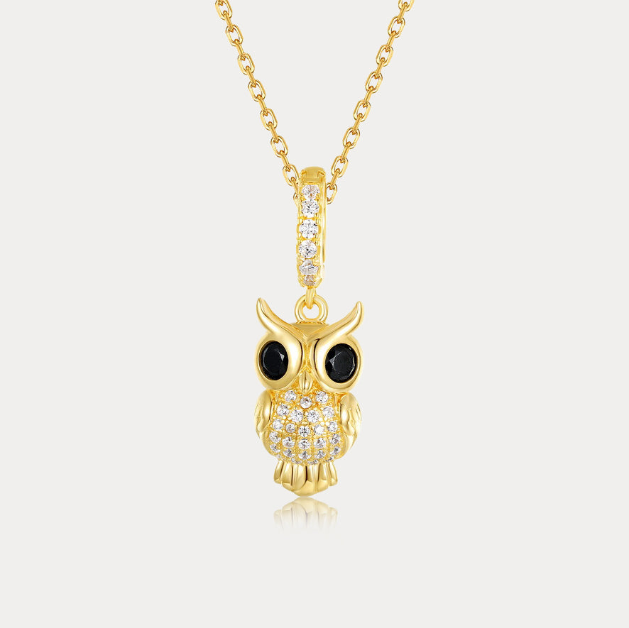 Selenichast Silver Owl Necklace
