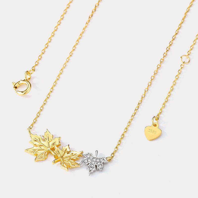 Autumn Leaves Gold Necklace
