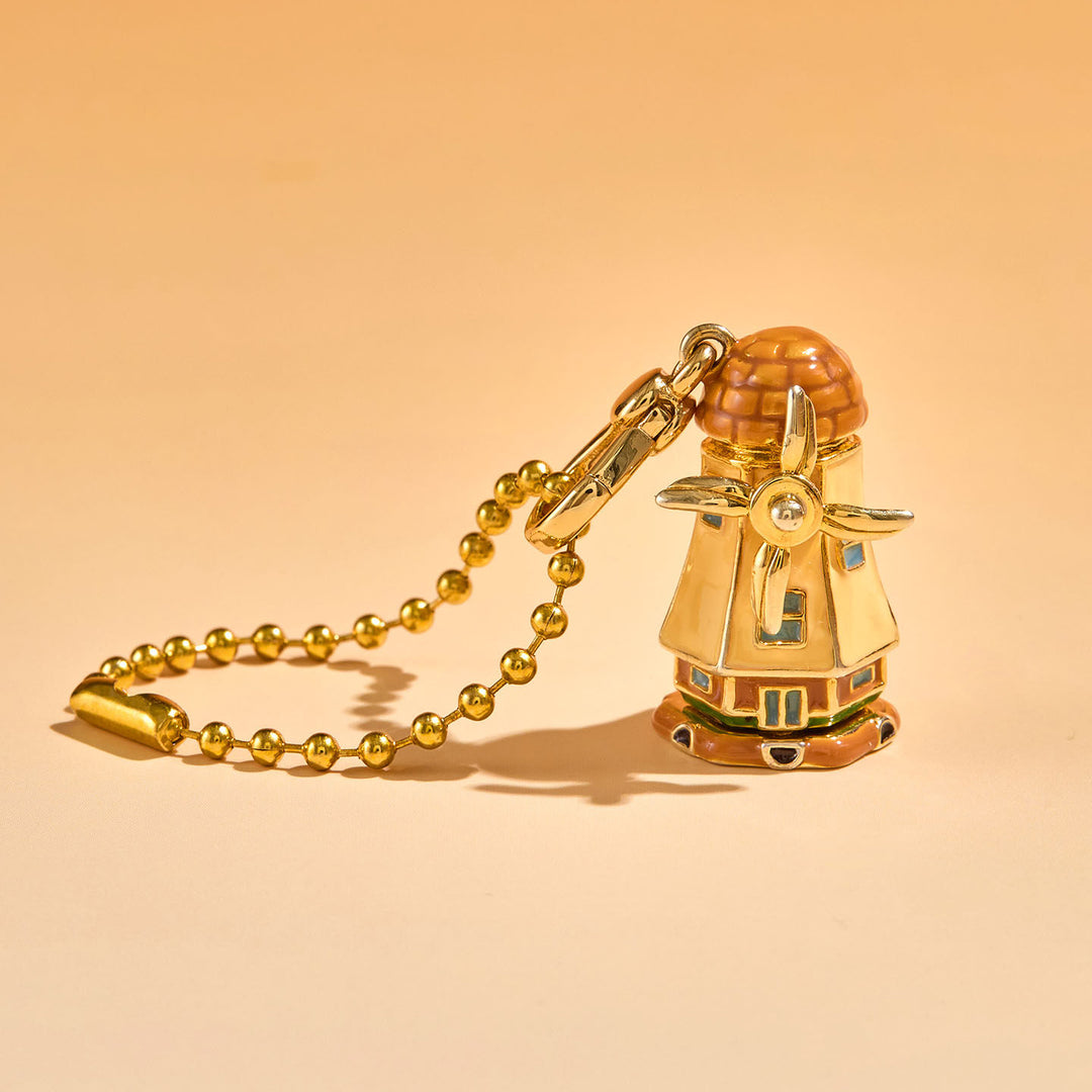 Dutch Windmill Locket Necklace Gift for Women