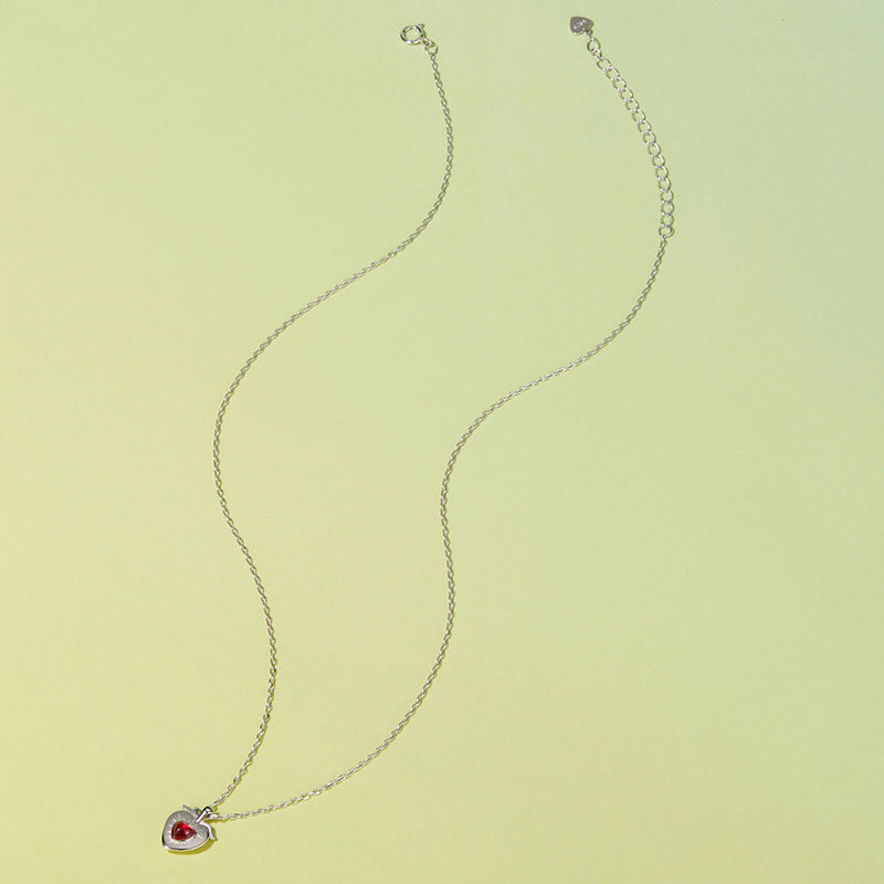 Stawberry Heart Necklace Gift for Her