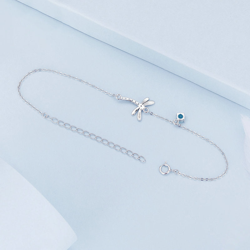 Silver Dragonfly Bracelet