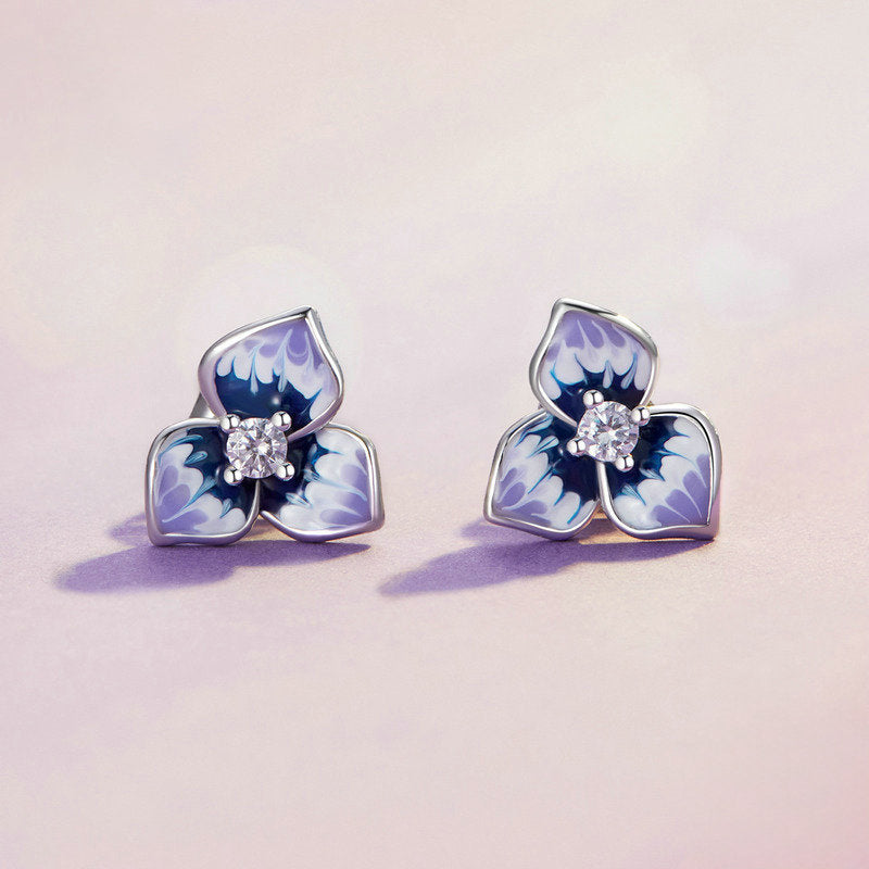 Pansy Stud Earrings