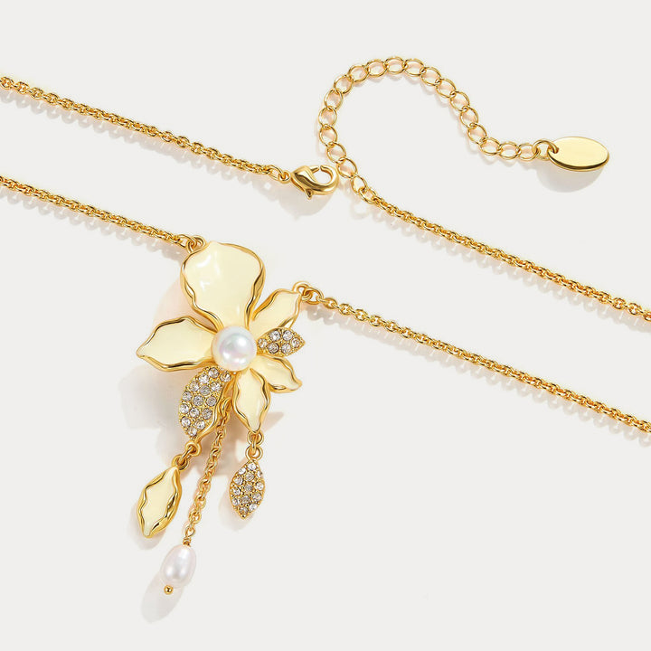 Iris Pendant Necklace Gift for Women