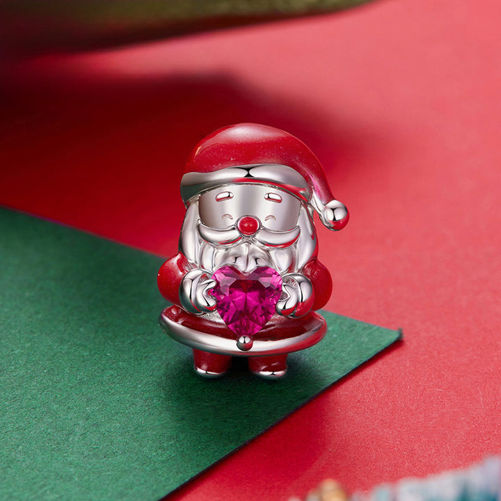 Cute Silver Santa Bracelet