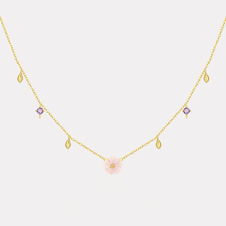 Sakura Flower Charm Necklace