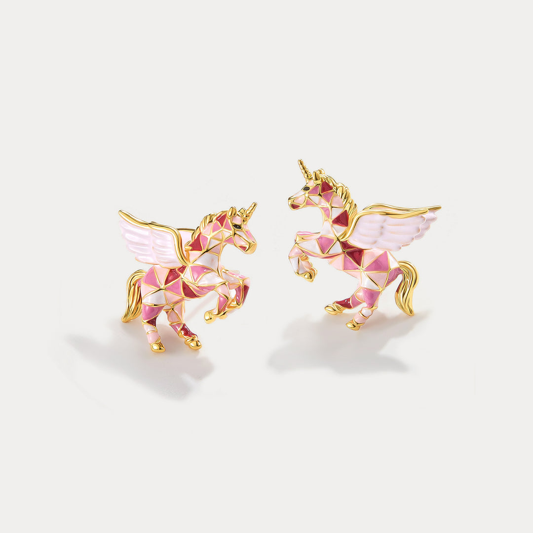 Selenichast Unicorn Stud Earrings