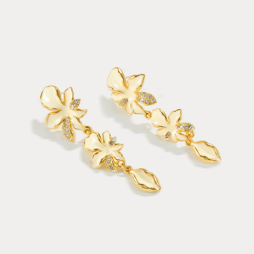 Iris Drop Earrings Gift for Her