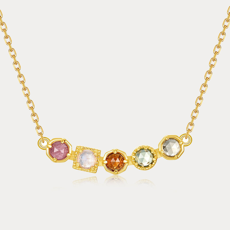 Selenichast Rainbow Moonstone Necklace