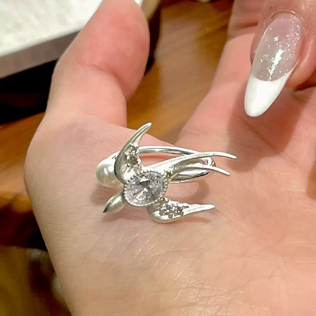 Selenichast Swallow Ring Silver Ring