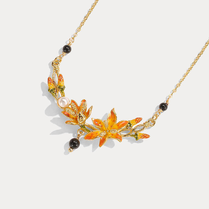 Leopard Flower Necklace