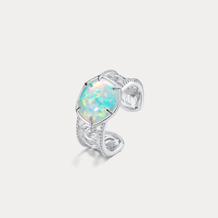 Selenichast Silver Opal Ring