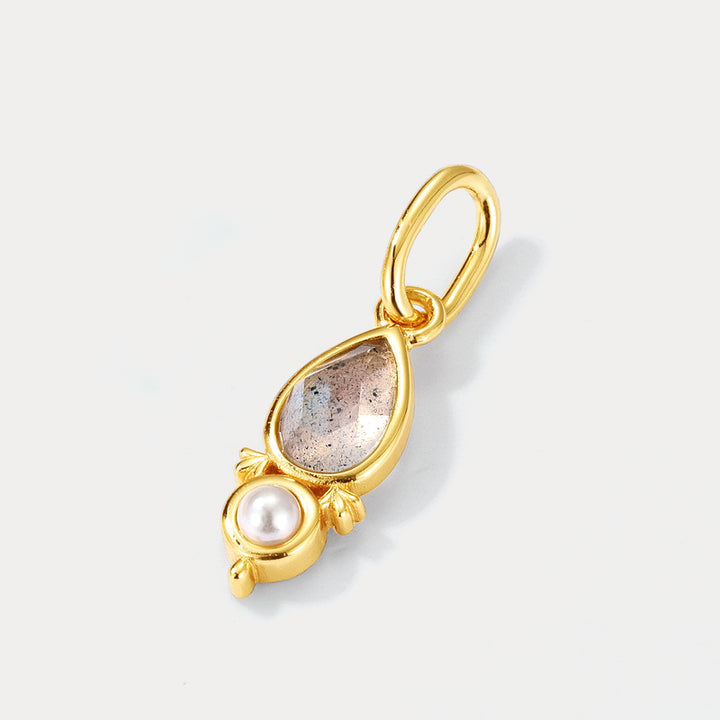 Vintage Labradorite detachable Pendant Necklace