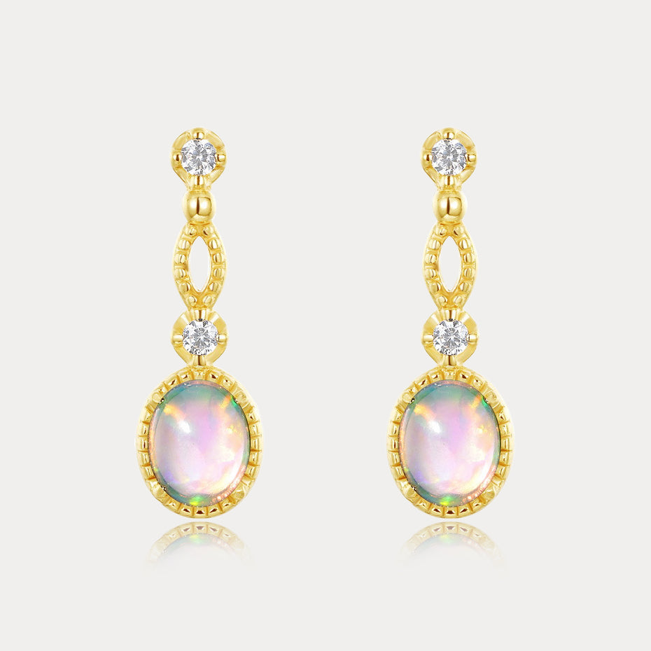 Selenichast Vintage Opal Earrings