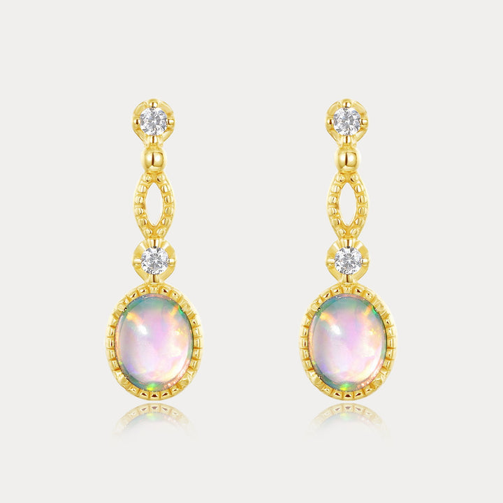 Selenichast Vintage Opal Earrings