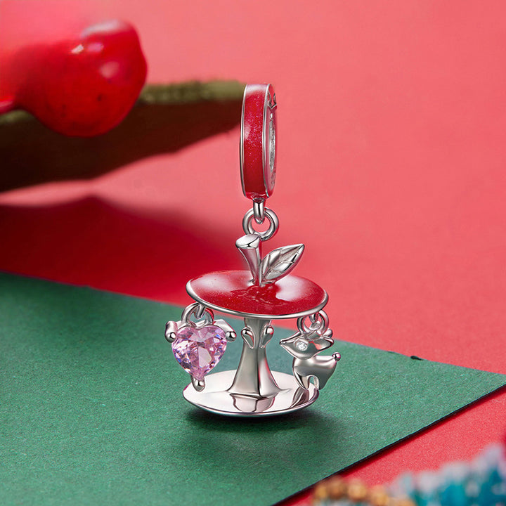 Christmas Apple Core Necklace
