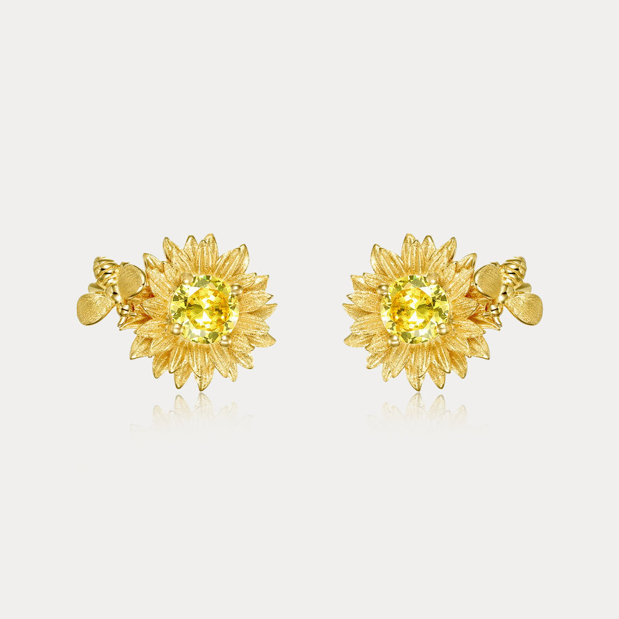 Selenichast Sunflower Stud Earrings